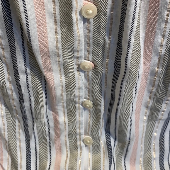 Sanctuary Harmony Stripe Blue Water Blouse - Picture 7 of 7